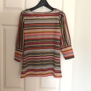 New Direction Boho Sheer Blouse